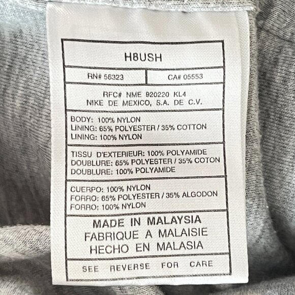 Vintage Nike Track Pants Womens Small Windbreaker Grey Lined Baggy Y2K Cream 90s - Picture 6 of 13